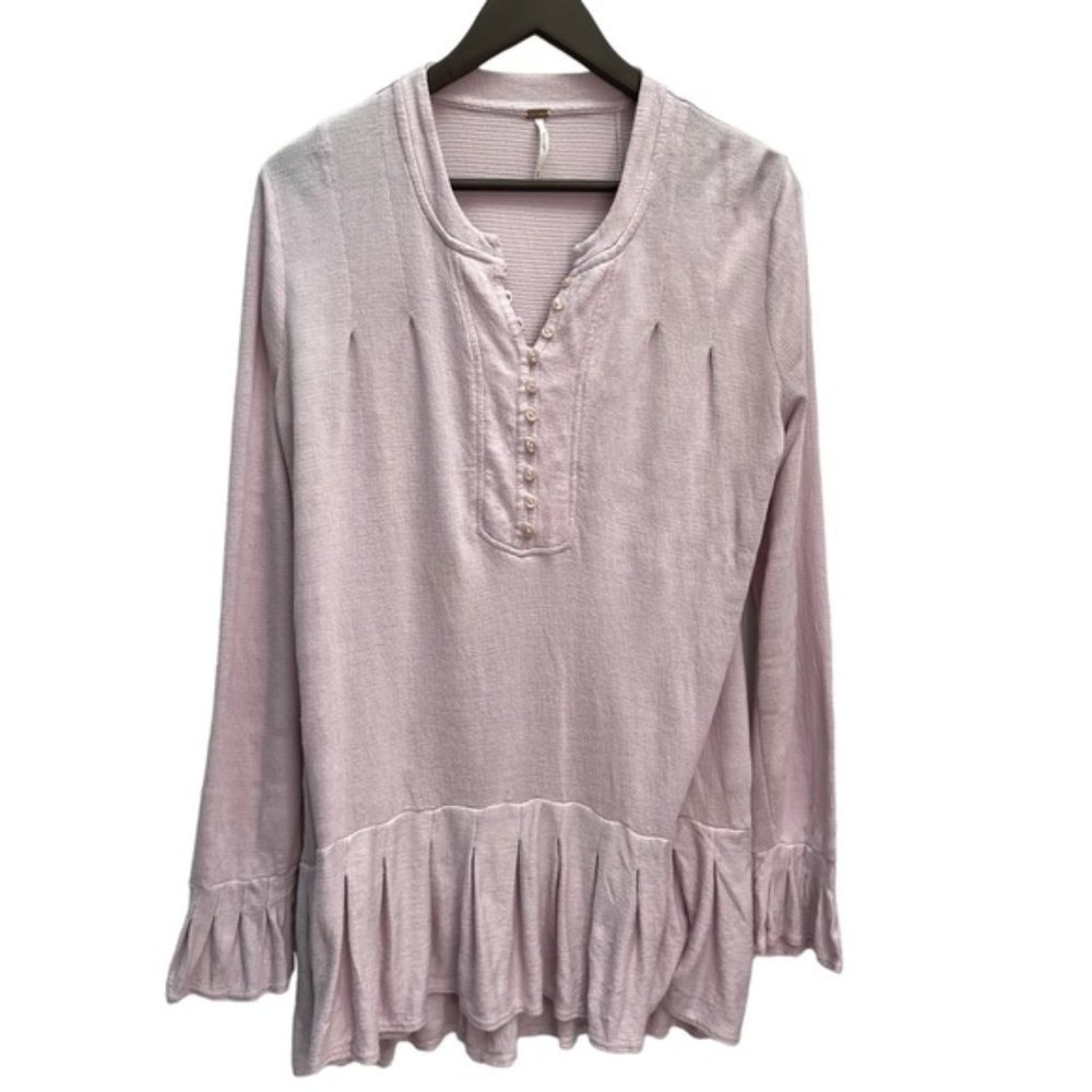 FREE PEOPLE 'Your Girl Tunic' Pink Size M - Picture 5 of 12